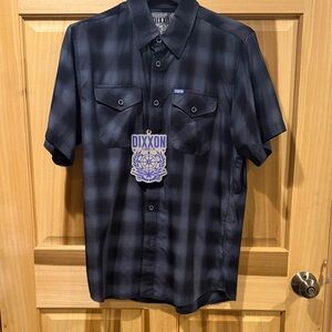 DIXXON Men's Dark Checkered Shirt